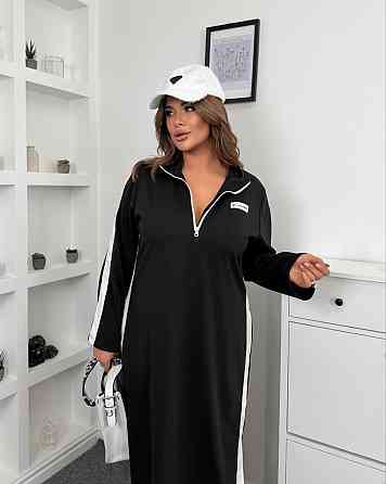 Женское стильное платье батал в стиле спорт шик итальянский трикотаж Одесса