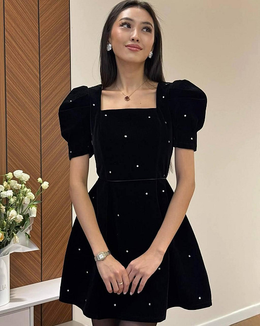 Жіноче ошатне витончене плаття з камінчиками ÷Оксамит зі стразами 46/48 Одеса - фото 5