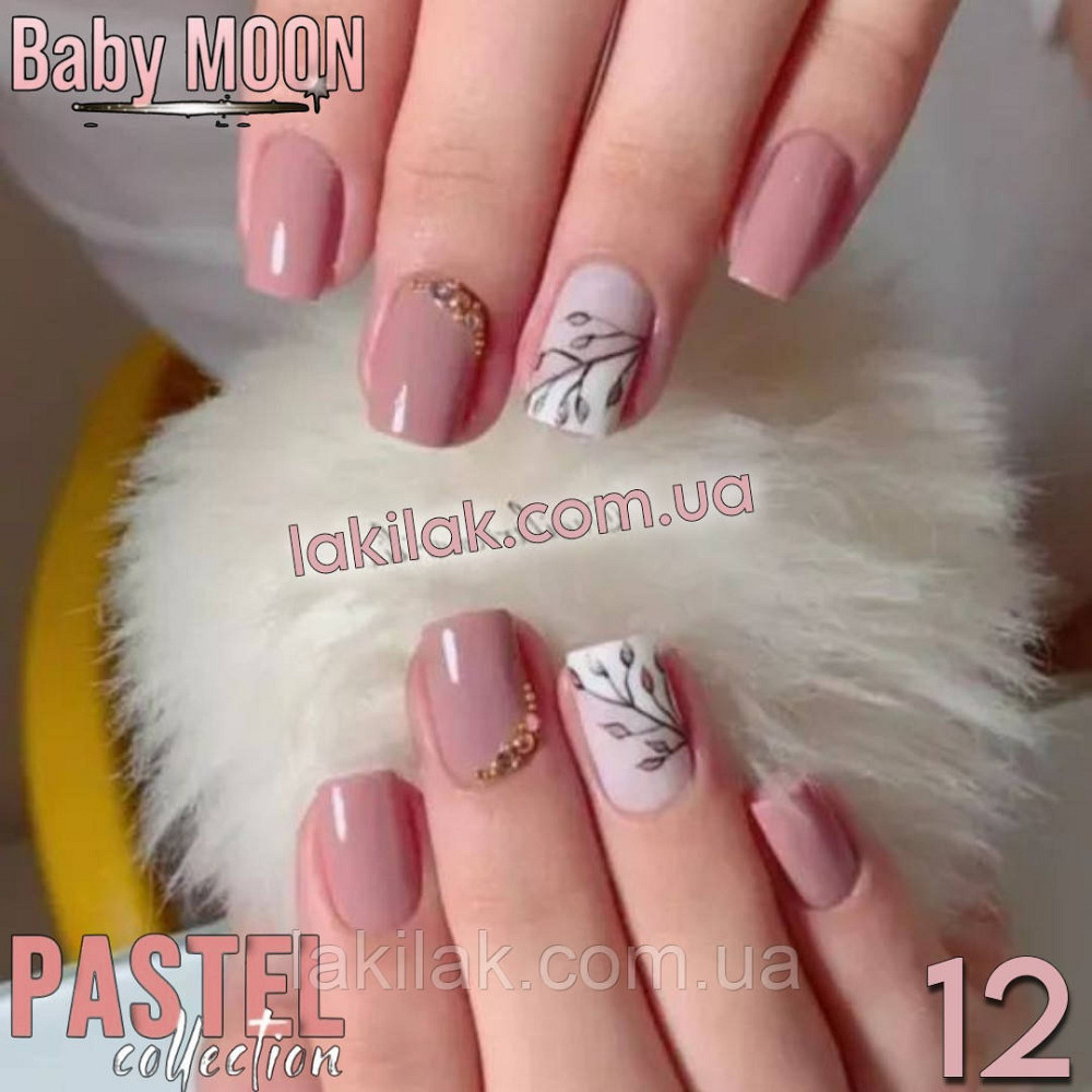 Гель-лак BABY MOON Pastel №12 мокко, 6 мл Херсон - фото 1