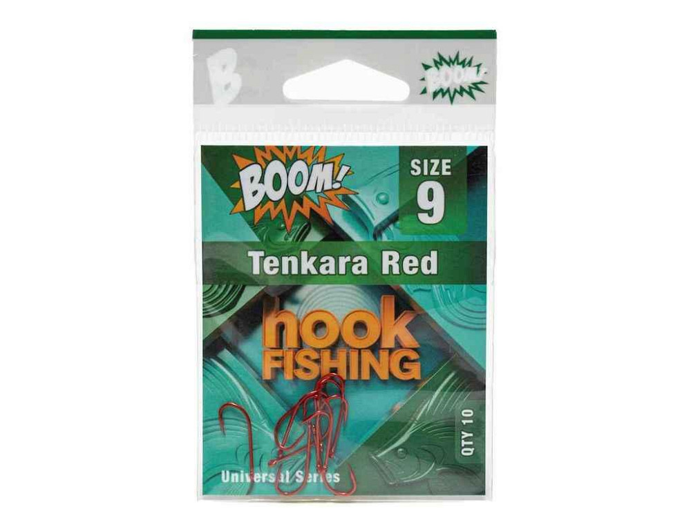 Гачок для мирної риби Tenkara Red №9 (10 шт/уп) (RED) ТМ BOOM Київ - фото 2