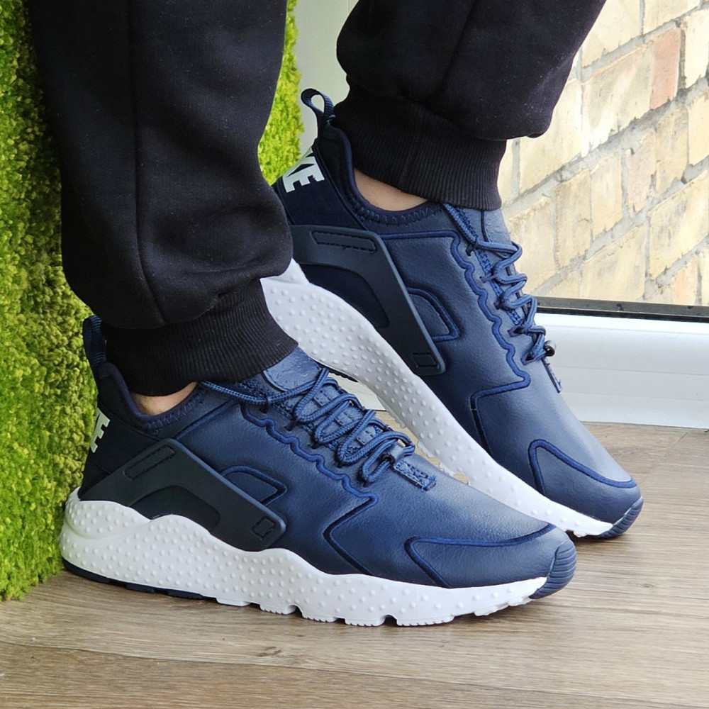 Чоловічі Сині Кросівки Nike Huarache Шкіряні Найк (розміри: 41,42,43,44,45) Відео Огляд Дніпро - фото 9