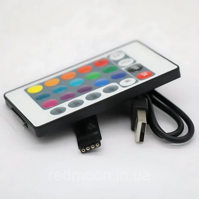 Світлодіодна лента 5 метрів LED стрічка RGB з Bluetooth багатокольорова самоклеюча лента живлення ві Київ - фото 7