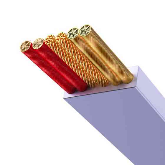 Кабель Baseus 3-в-1 для быстрой зарядки 1.1м фиолетовый Киев