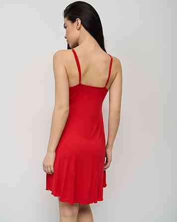 Вискозная однотонная сорочка с соблазнительным кружевом Nicoletta 81413 XL Киев