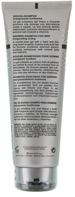 Шампунь-гель для душу чоловічий Collistar Linea Uomo Acqua Attiva Shower Shampoo 250ml Слов'янськ - фото 3