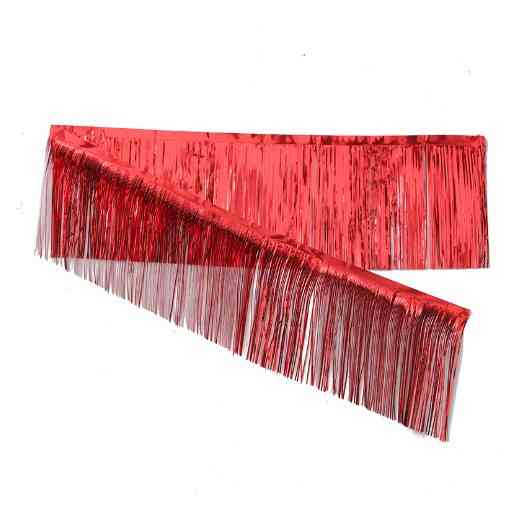 Гирлянда с дождика 200 см на 30 см красный Киев