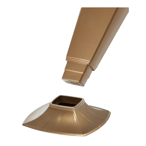 Корпус вази для квітів 39см золотистий металік Ламела Житомир - изображение 3