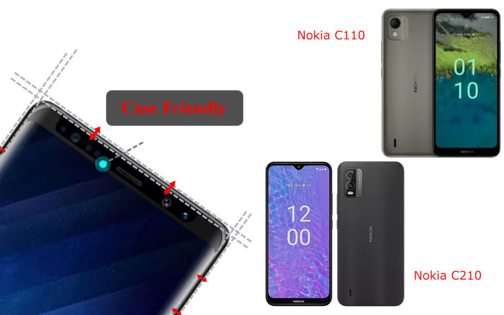 Захисне скло HyperGlass Pro для Nokia C110, Nokia C210 – максимальна чутливість та захист Київ - фото 4