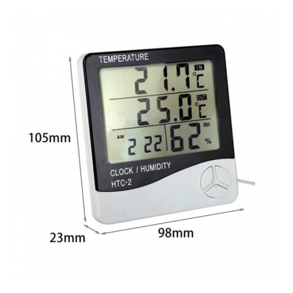 Цифровий термометр гігрометр ART 2786 / Електронні годинники / Термометр з виносним датчиком температури Київ - фото 8