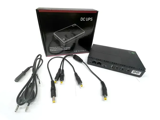 Источник бесперебойного питания для роутеров и модев DC-UPS DC1018P 10400 mAh, автономная работа до  Киев - изображение 2