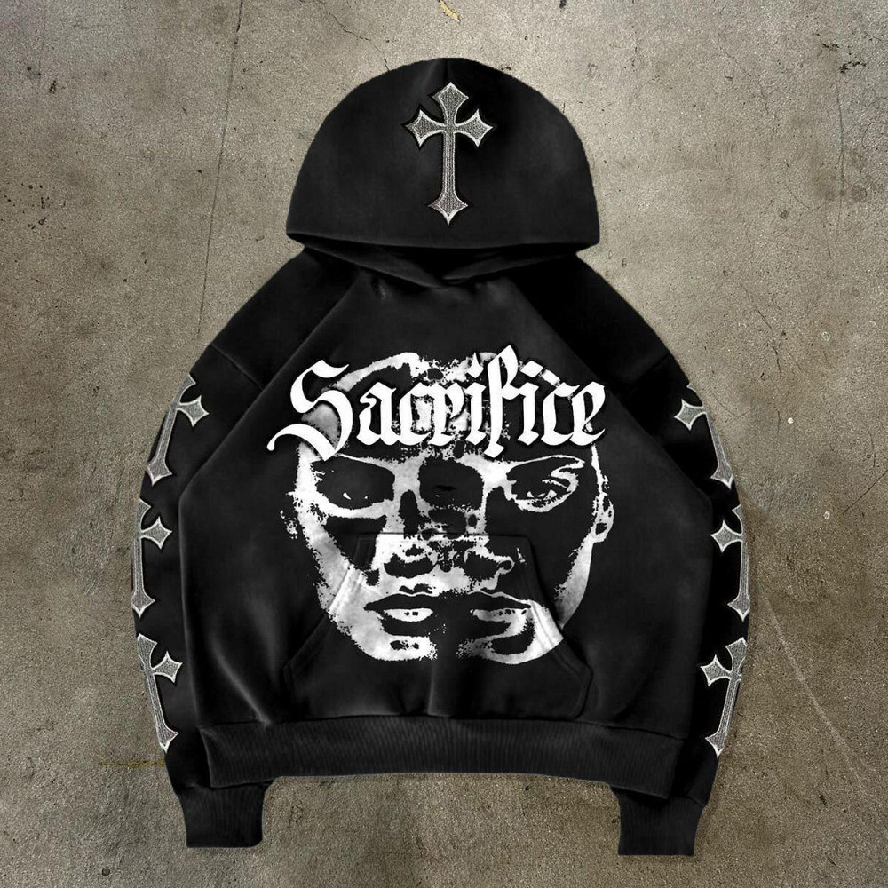 Худи, черная толстовка мужская, свитшот 2711255430 размер 52 Днепр - изображение 1