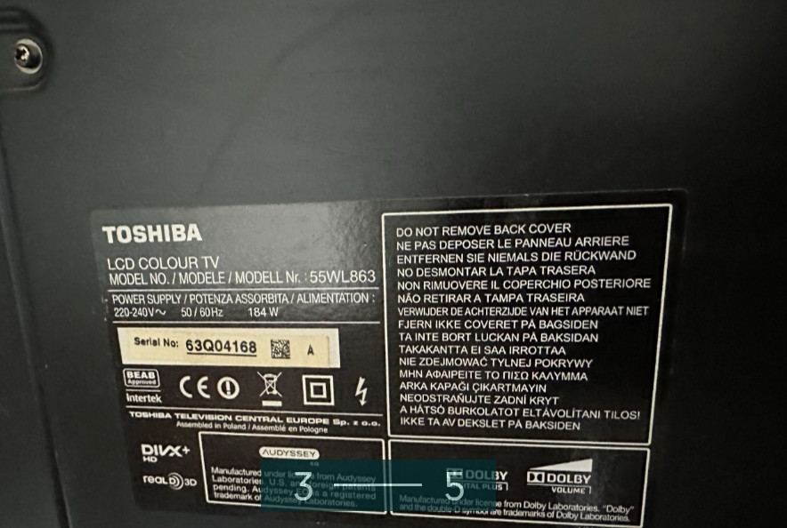 Телевізор TOSHIBA 55WL863 Київ - фото 2