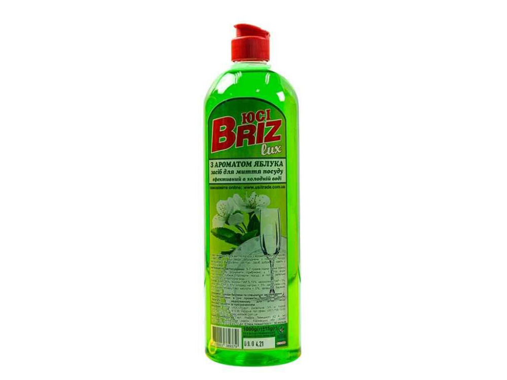 Засіб для миття посуду 1л ЯБЛУКО ТМ BRIZ LUX   Solmir Київ - фото 1