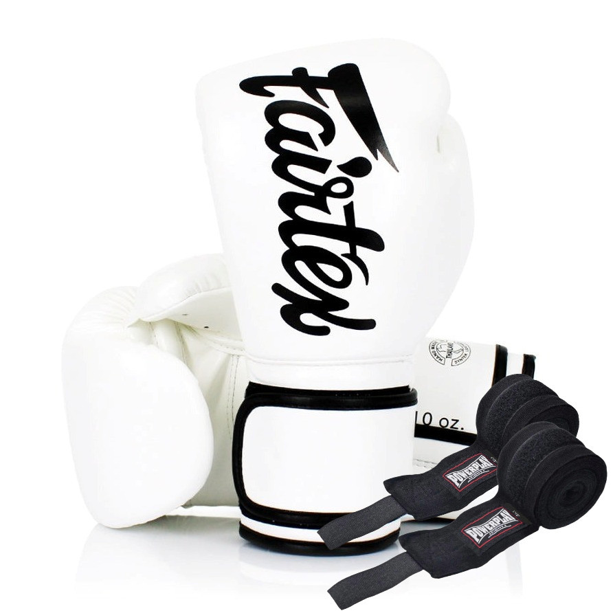 Боксерські рукавиці Fairtex BGV14 White 14 унцій Київ - фото 1
