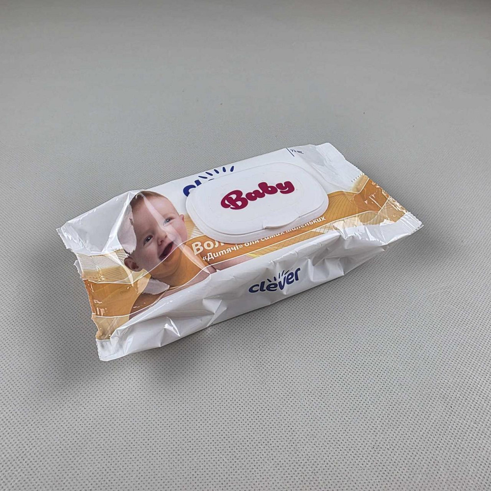 Волога серветка 72 шт з клапаном BABY (1 пачка) Харків - фото 2