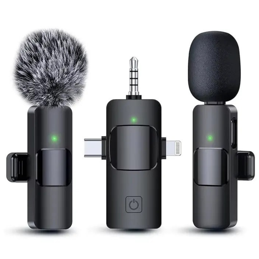 Микрофоны беспроводные петличные с шумоподавлением ONELEADER K15,подключение разъёмы 3в1 Type C, 3.5mm Headphone,Lightning Каменец-Подольский - изображение 1