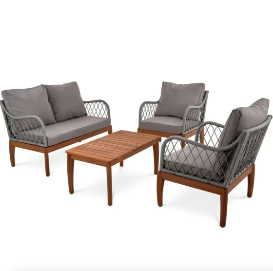 Комплект садових меблів Di Volio Ragio сірий Київ