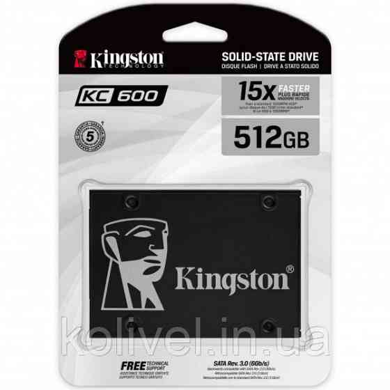 SSD 512GB Kingston KC600 SATA SATAIII 3D NAND TLC (SKC600/512G) (SKC600/512G#) Київ