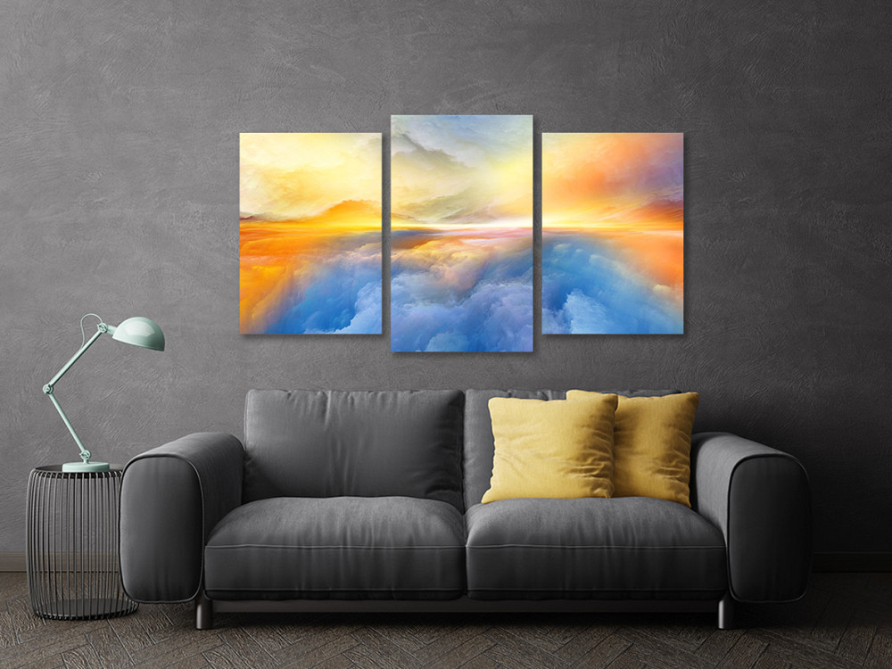 Модульна картина у вітальню/ спальню Абстракцезія Art-710_3 100x150 см Київ - фото 3