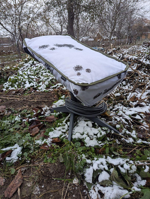 Чохол антитепловізор, захисний екран антидрон для Старлінк Starlink, тент анти-дрон ляпка білий Днепр - изображение 4