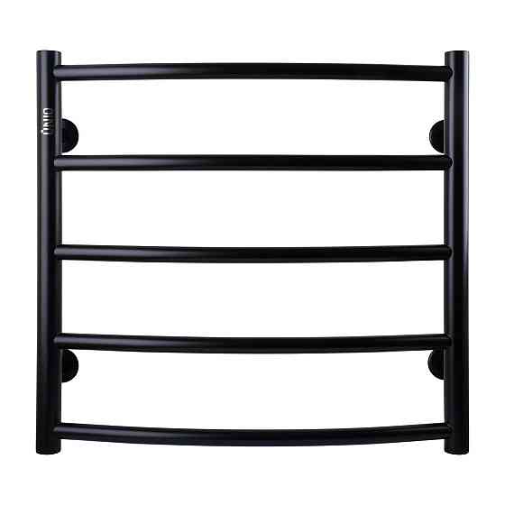 Рушникосушарка UNIO LD W 500-500-5 BLK Драбинка Дуга вода чорна (000021613) Київ