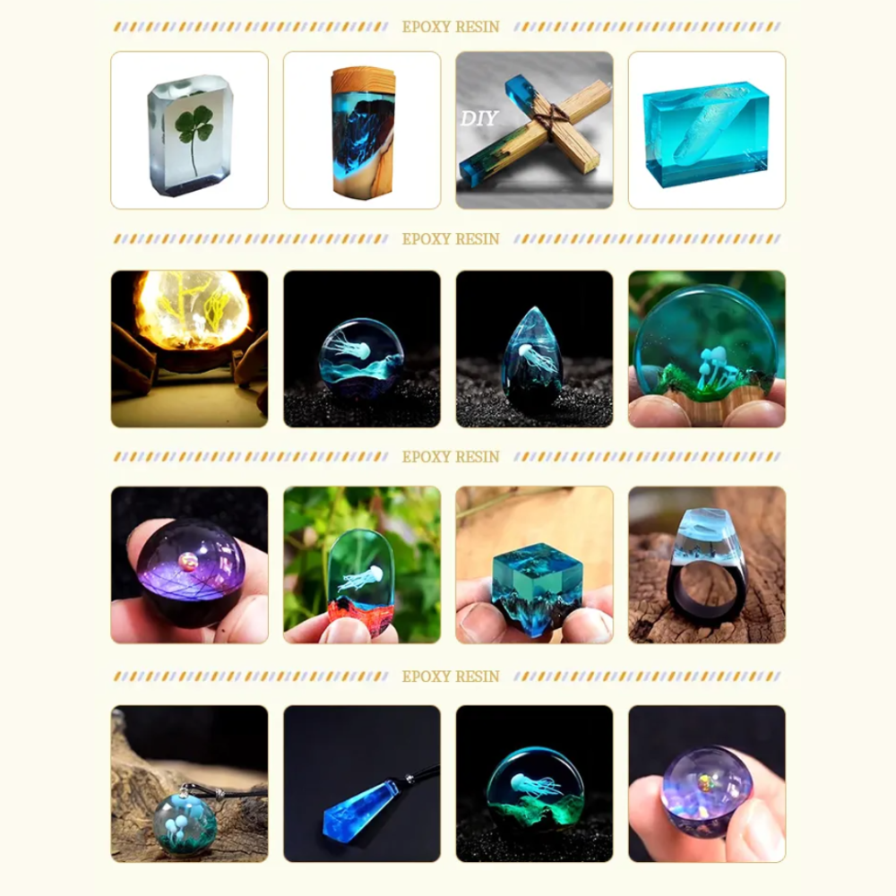 Епоксидна смола для рукоділля, прозорий комплект для творчості Кам'янець-Подільський - фото 6