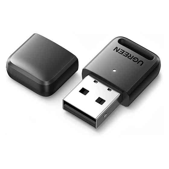 Bluetooth-адаптер Ugreen USB Bluetooth 5.0 передатчик для компьютера, ноутбука 80890 (Черный) Николаев