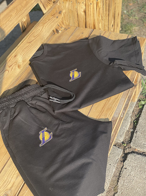 Костюм комплект Oversize літній Unisex  - Lakers (шорти + футболка) Чернівці - фото 6