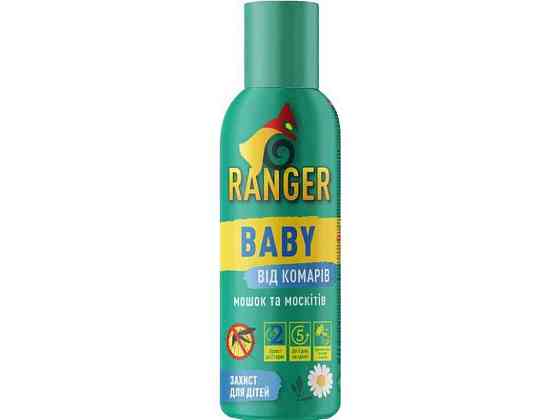 Спрей-репелент від комарів, мошок та москітів Baby 150мл ТМ RANGER Київ