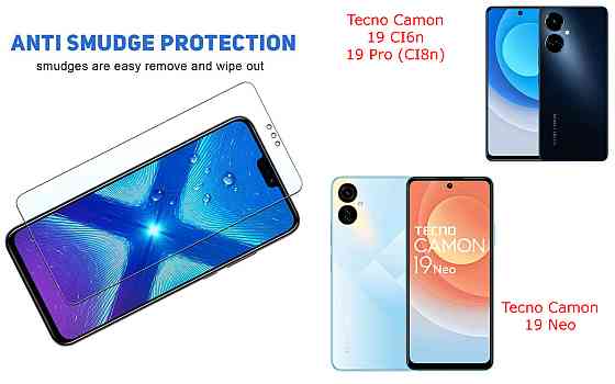 Защитное стекло NeoGlass для Tecno Camon 19, 19 Neo, 19 Pro – ультрапрозрачное и устойчивое Киев