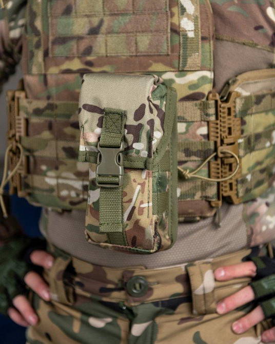 Закритий підсумок під ріжок на два магазини на карабіні кріплення моллі Міцний міцний найкращий Койот Одеса - фото 1