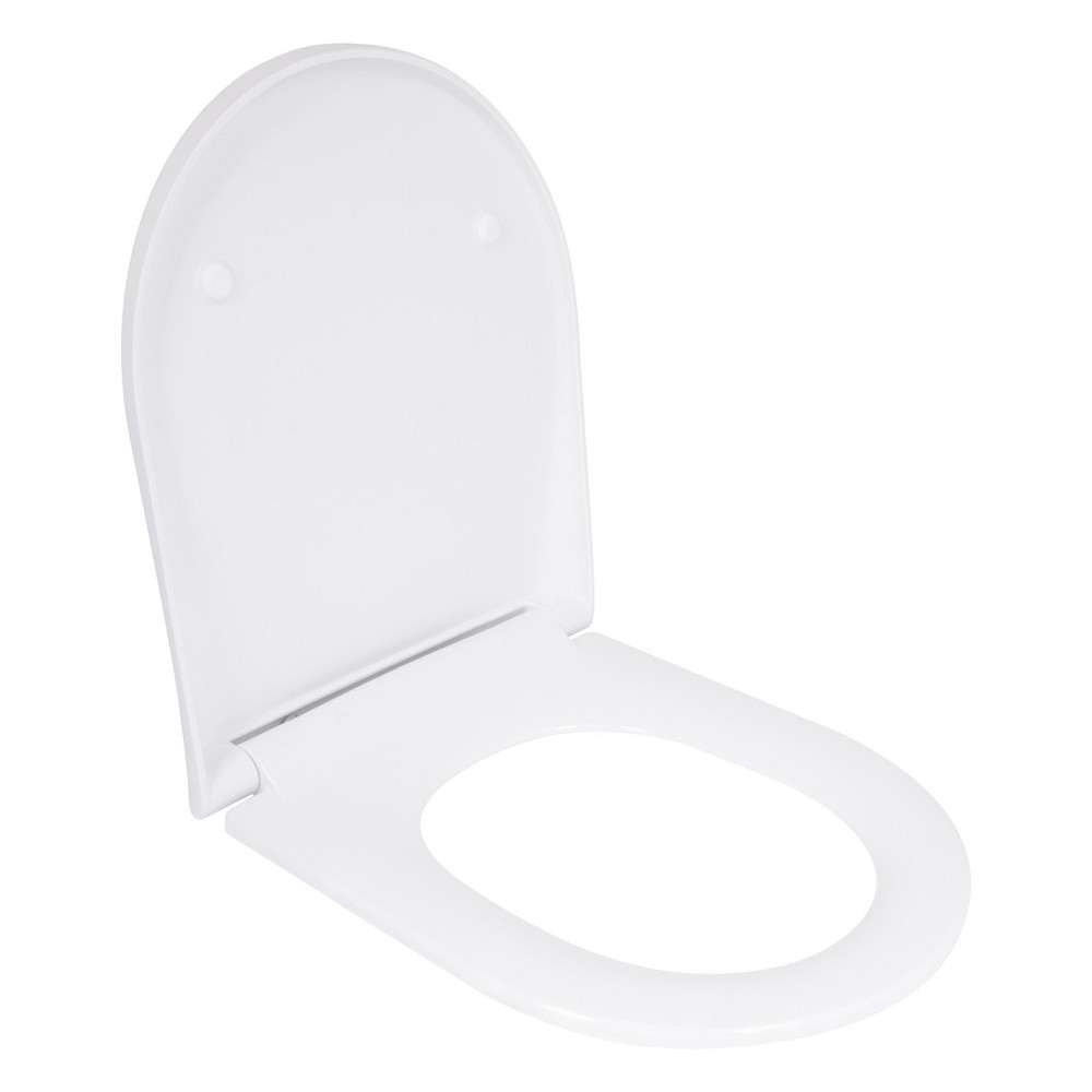 Qtap Сидіння для унітаза (Robin 490, Scorpio 490) 430x363x60 мм, White, з мікроліфтом, Slim Duroplast, MagLock QTSC179W48915 Київ - фото 3