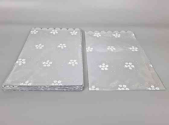 Пакет с рисунком для упаковки подарков   (25*40) №427 (6) фольгированный (ажурный) 