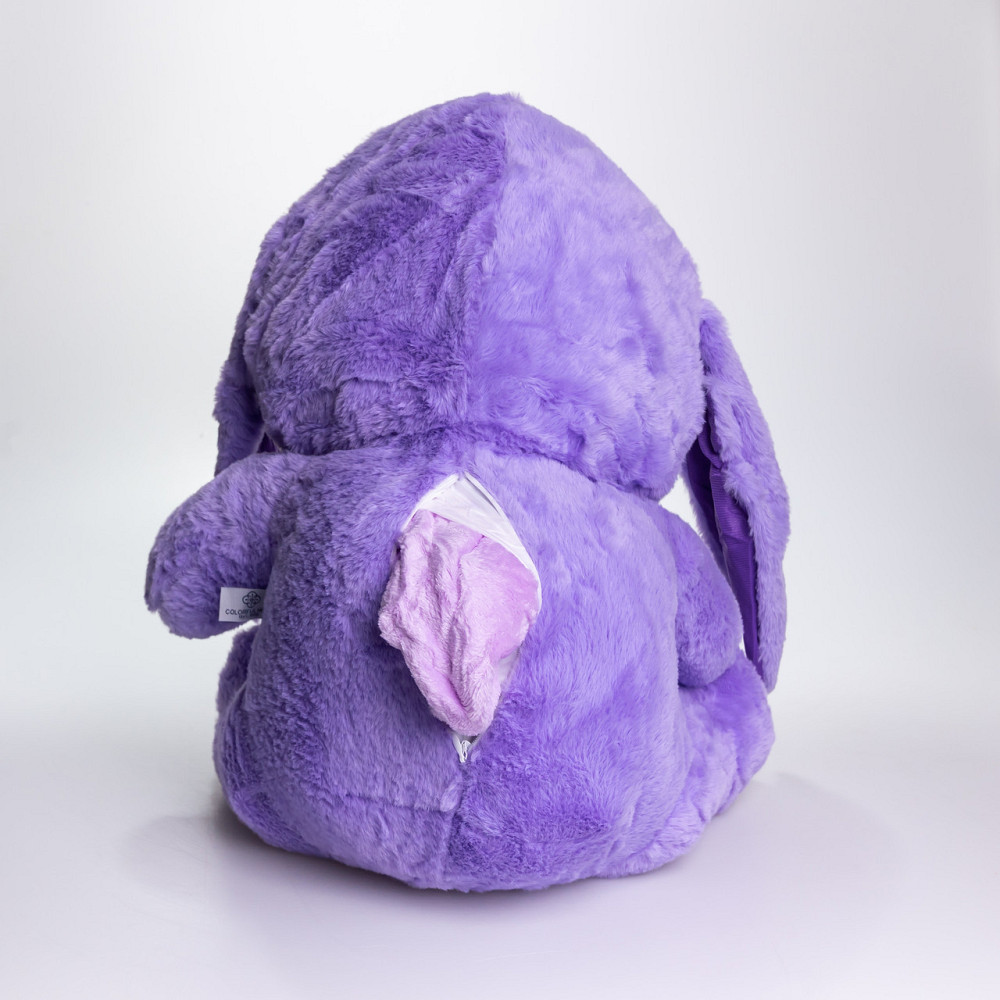 М'яка іграшка-плед, подушка 3 в 1 Ведмедик Тедді в костюмі Ангела плед в іграшці 40×35×15 (см) дитячий плед іграшка Фіолетовий 520-2V Коломия - фото 3