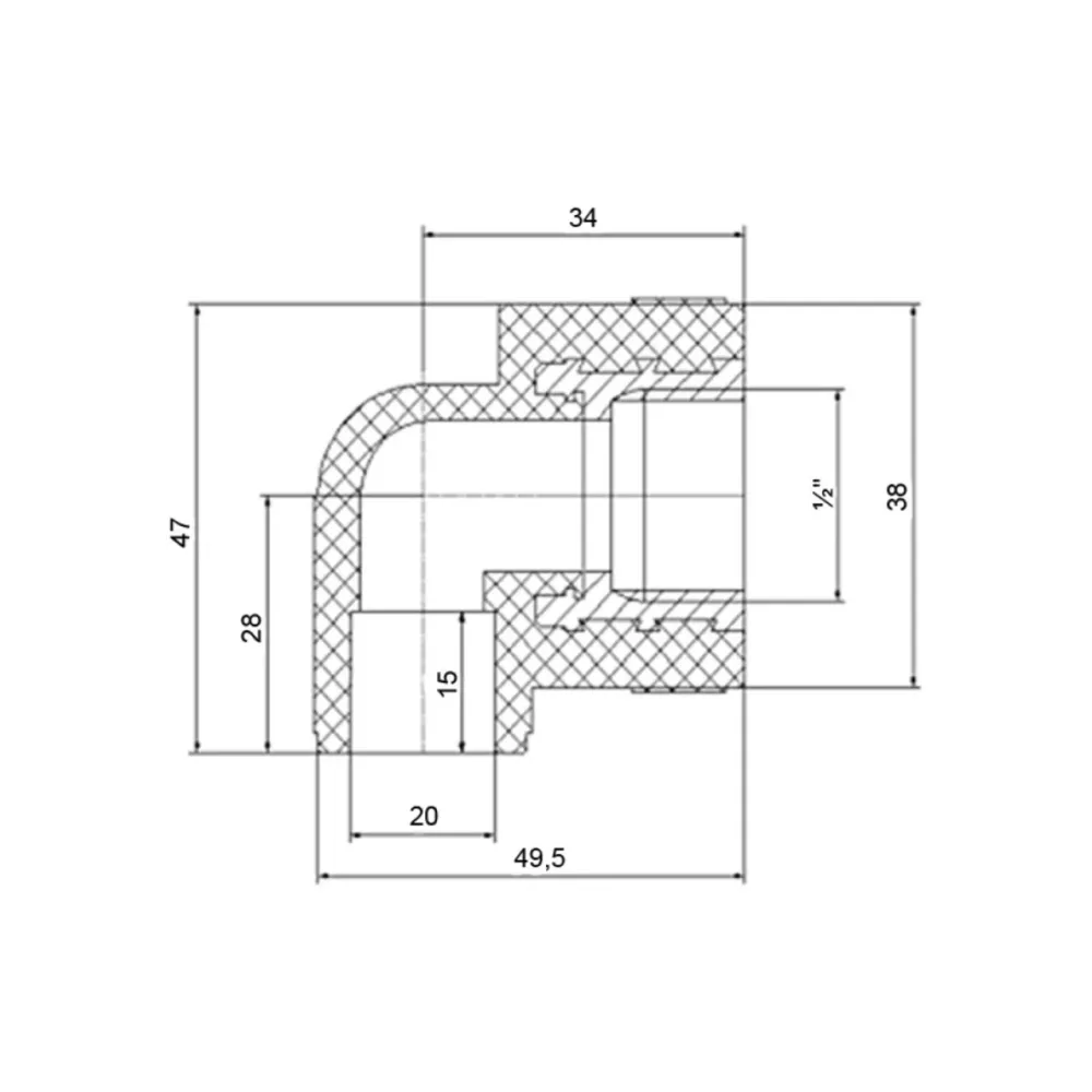 Уголок PPR Blue Ocean 