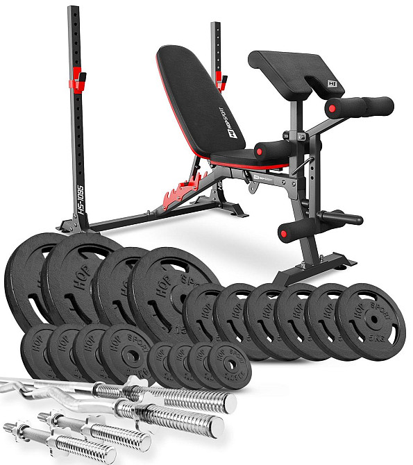 Набір STRONG 138кг з лавкою HS-1095 Київ - фото 1