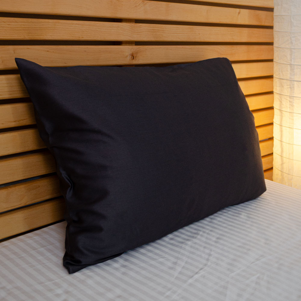 Наволочка на подушку 50х50 см сатин гладкокрашеный 135 г/м2 YouStar 1 шт. (Графит) Сумы - изображение 1