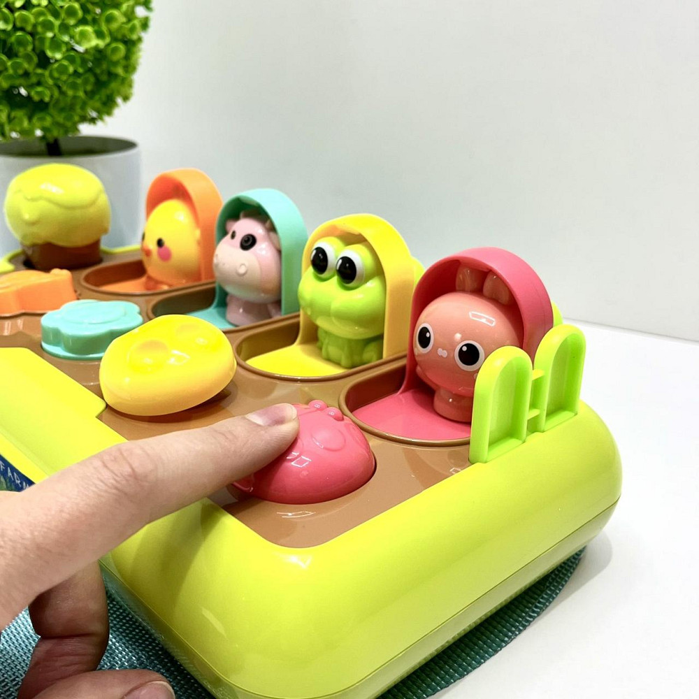 Розвиваюча гра Весела ферма 4 кнопки 4 тварини свисток (YL 369) Чернігів - фото 4