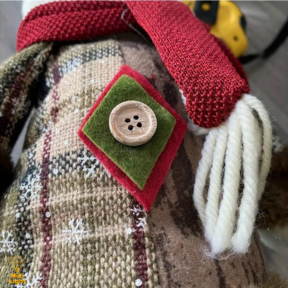 Новорічна Фігурка під Ялинку Сніговик 50см новорічна мяка іграшка сніговик під ялинку Київ - фото 9