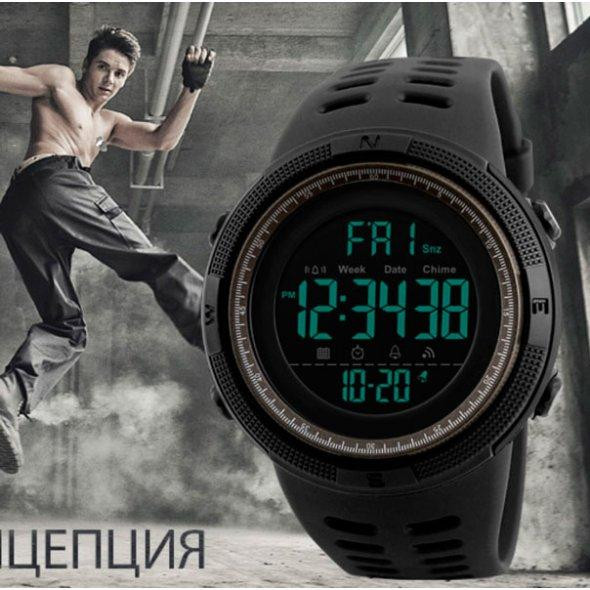 Чоловічий наручний годинник Skmei Amigo Чорний Київ - фото 6