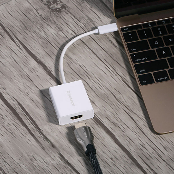 Перехідник USB 2.0 Type-C --> HDMI V1.4b білий Ugreen (40273) Київ - фото 6
