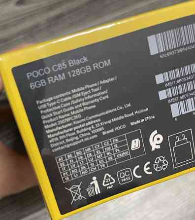 POCO C85 6/128GB NFC Black Новый в пленке! Глобальная версия. Харьков
