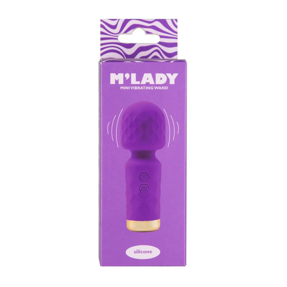 Вібромасажер M’Lady Mini Vibrating Wand Purple Sex Aura Київ - фото 5