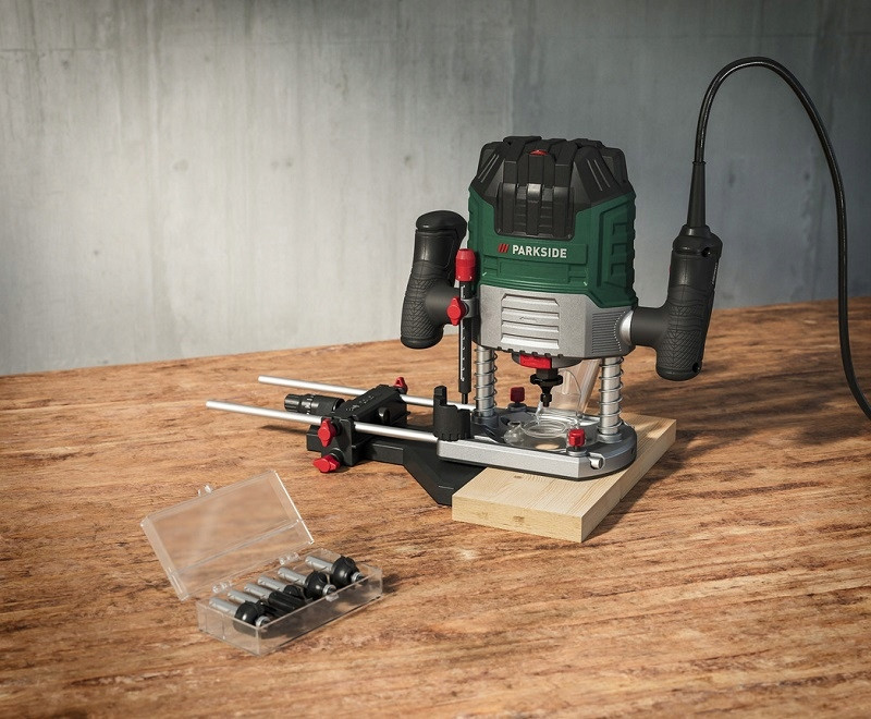 Ручной фрезерный станок по дереву 30000 об.мин 6 фрез Parkside (POF 1200 E4) Нововолынск - изображение 9