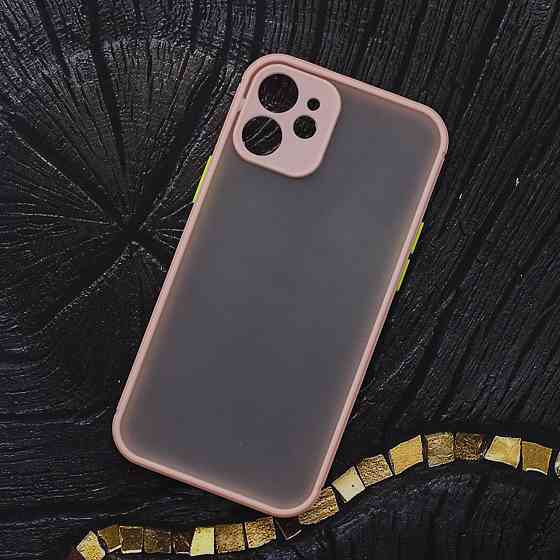 Чехол Funda Bumper Mat Case for iPhone 12Mini Pink Киев