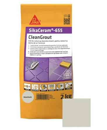 Затирка цементна для швів Sika Sikaceram-655 manhatt манхеттен 2 кг Киев