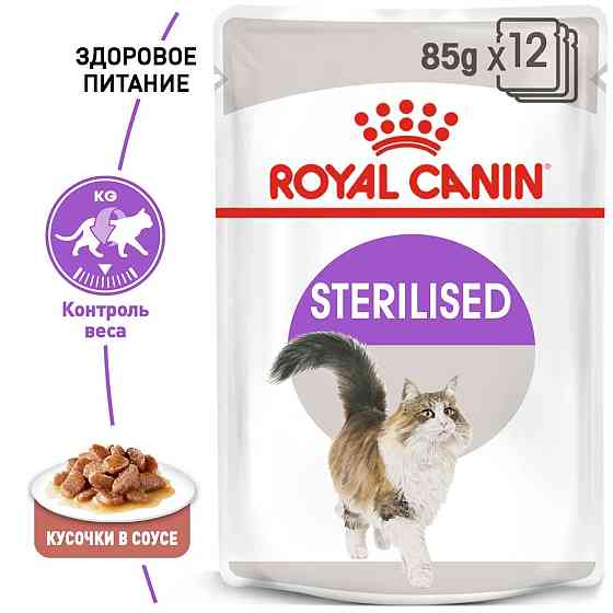 Royal Canin Sterilised Gravy (Роял Канін Стерелайзд соус) вологий корм для стерилізованих кішок 85 г х 12 шт. Запоріжжя