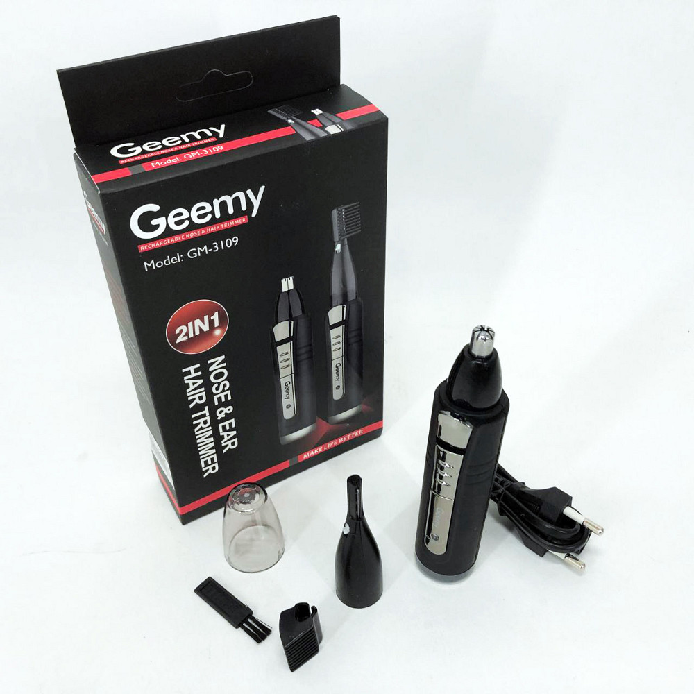 Тример для носа і окантовки GEMEI GM-3109 2в1, Тример для носа і брів, вух стрижки TK-96 Львів - фото 6
