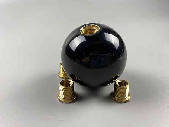 Наконечник на ручку кп набалдашник, насадка на важіль перемикання передач кп 52 мм зі штуцерами чорний Мукачево