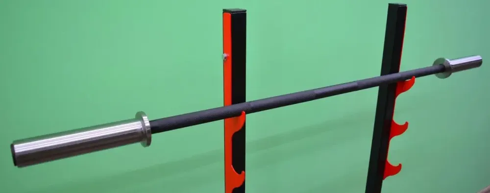 Гриф олімпійський 1.5 м з діаметром 50 мм до 150 кг вагою 11кг Гантелі, гирі, штанги та диски воронований Київ - фото 1